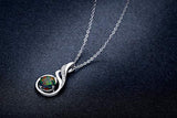 Black Opal Phoenix Necklace 925 Sterling Silver Gifts for Women