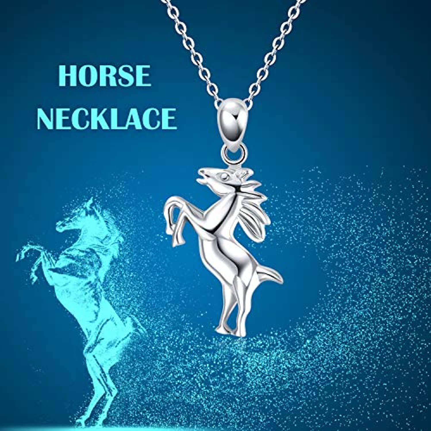 14K Yellow Gold Cut Out Horse Head Profile Charm Necklace Pendant Animal:  31939910369349