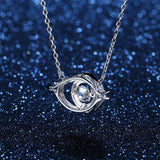 S925 Sterling Silver Fashion Creative Sun Eye Micro Inlay Series Necklace Female Pendant Jewelry Cross-Border Exclusive