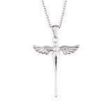 Angle Cross Wings Necklace Simple Cheap Christmas Necklace