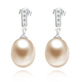 Top Fashion Elegant Drop Earrings Mounting Freshwater Pearl Earrings