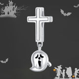 925 Sterling Silver Cute Ghost Charm For DIY Bracelet  Fashion Jewelry For Halloween