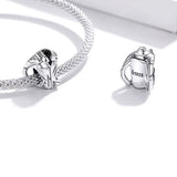 925 Sterling Silver Biker Jacket Charm Beads For Women