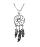 Dream catcher & Feather Pendant Necklace