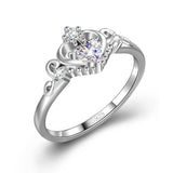 Crown Ring Queen Princess's favorite jewelry design ring silver