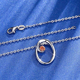 925 Sterling Silver Initial Letter pendant Necklace for Women Cursive Script Name Pendant Jewelry Gift (Letter O)
