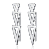 Overlapping Triangles Stud Earrings