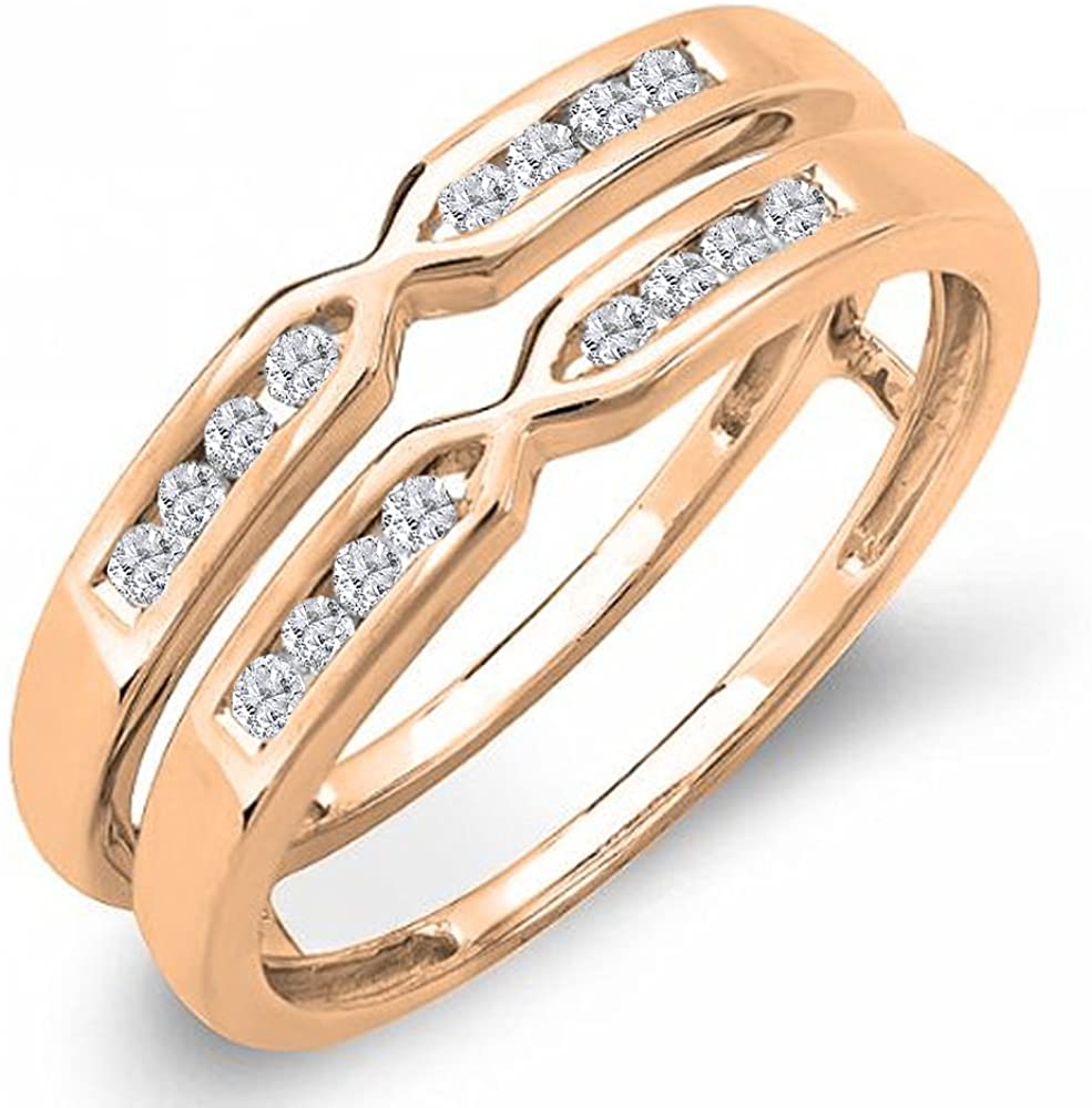 Enamel and Diamond Double Bar Ring