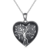 S925 Sterling Silver Heart  Memorial Ashes Keepsake Exquisite Cremation Pendant Necklace