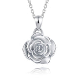 Rose Flower Pendant Necklace