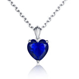 2.7Ct Love to Heart Solitaire Pendant Necklace 925 Sterling Silver Gift for Her