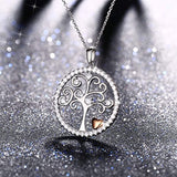 Christmas Jewelry Tree of Life Sterling Silver Disc Pendant 18