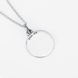 Castle Necklace Rhodium Plating Fashion Jewelry, S925 Silver Jewelry, Pendant Necklace