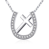 horseshoe cross necklace