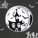 925 Sterling Silver Mysterious Ghost Castle Charm For DIY Bracelet Fashion Jewelry For Halloween