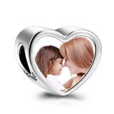 Zirconia Photo Pictures Beads Jewelry Kid Birthday Silver Charms