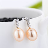 New Arrival Rhinestone And CZ Pearl Earring Mounting Design