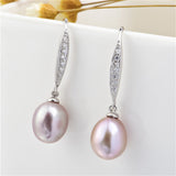 Cultured 925 Silver Pearl Earrings Mounting Daily Wear Earrings