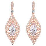  Vine Bridal Chandelier Drop Earrings