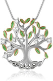 Family Tree of Life Pendant Necklace 