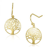 Gold Plated  Tree of Life Dangle Earrings Minimalist Jewelry Gifts for Women Mom Lover Family with Gorgeous Jewelry Box