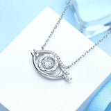 S925 Sterling Silver Fashion Creative Sun Eye Micro Inlay Series Necklace Female Pendant Jewelry Cross-Border Exclusive