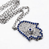 Hamsa Necklace Manufacturing Silver Jewelry Necklace