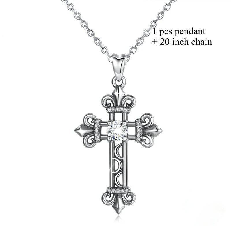 Meilord Vintage Cross Pendant Necklace for Men Women Rose India | Ubuy