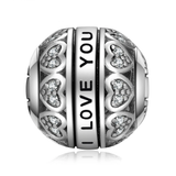 I Love You 925 Sterling Silver Beads Charms Silver 925 Original For Bracelet Silver 925 original Bead Jewelry