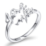 S925 Sterling Silver Adjustable Wrap Open Rings