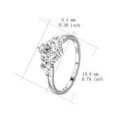 Crown Ring Queen Princess's favorite jewelry design ring silver