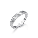 S925 Sterling Silver Cubic Zircon Open Fashion Ring Wholesale