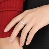 S925 Sterling Silver Cubic Zircon Open Fashion Ring Wholesale