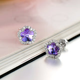 S925 Sterling Silver Crystal Stud Earrings Wholesale