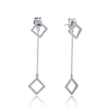 S925 Sterling Silver Tassel Hypoallergenic Zirconc Drop Earrings