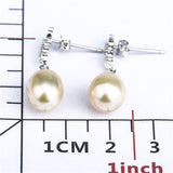 Freshwater Heart Pearl Earrings without Pearl, Women Lovely Jewelry Mounting