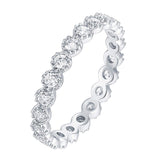 14K Gold Plated Sparkly Zircon Marquise Mylne Forever Band Ring