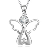 Angel Butterfly Wings Necklace Silver Necklace