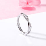 S925 sterling silver opening adjustable fashion ring jewelry wholesale