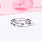  silver opening adjustable fashion ring