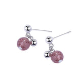 sweet strawberry crystal earrings 