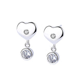 heart-shaped earrings