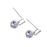 atmospheric zircon earrings