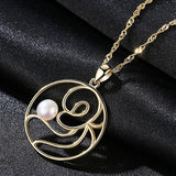 Infinity Knot Freshwater Pearl Pendant S925 Sterling silver Necklace