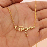 Personalized 925 Sterling Silver Name Necklace White Gold/Yellow Gold Plated