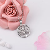 925 Sterling Silver Tree of life Pendant Necklaces with AAA Zircon Women Fashion Jewelry Gift For girl Birthday