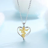 925 Sterling Silver Virgin Mary Pendant god Necklaces Christian Religious Jewelry heart choker for Women