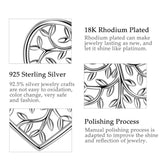 925 Sterling Silver Good Luck Tree Of Life Olive leaf Pendant Necklace For Men Women Sterling-Silver Fine Jewelry