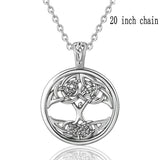 925 Sterling Silver Supper Man & Tree Of Life Pendant Necklace For Men Women irish Celtics Knot Fine Jewelry