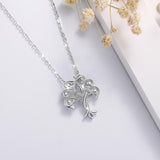 925 Sterling Silver Tree of life Pendant Necklace Solid silver Tree leaf & Celtics trinity necklace Jewelry with box